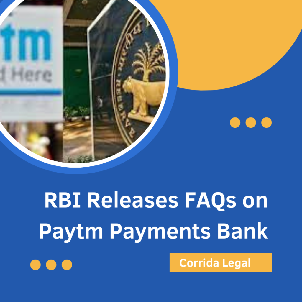 This image pertains to the recently released FAQs on Paytm Payments Bank by the Reserve Bank of India